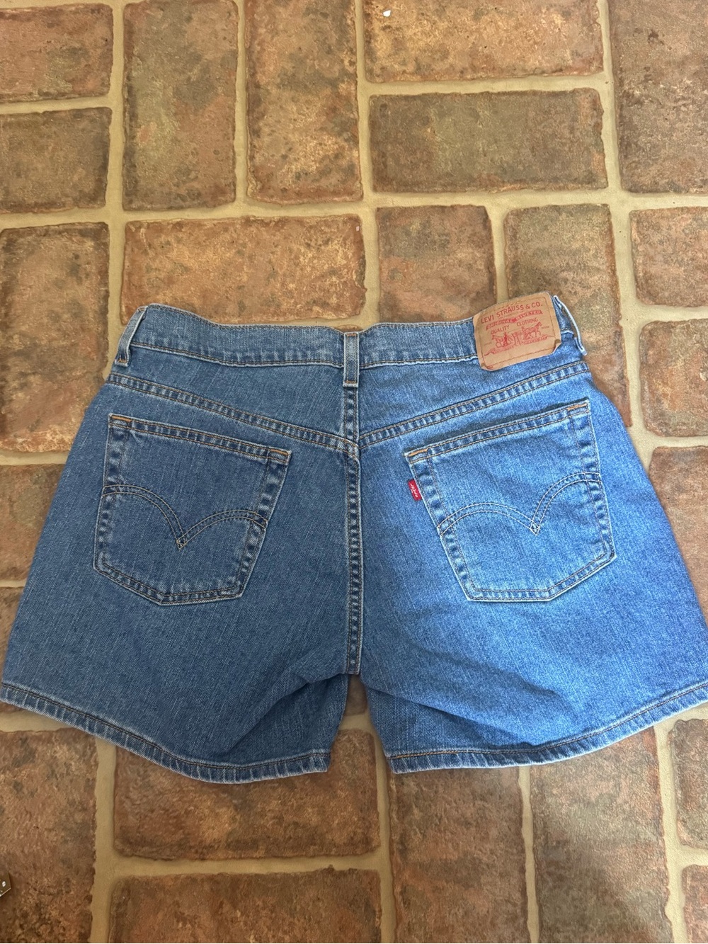 Levi's women vintage Blue High-Rise Denim Shorts